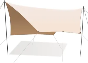 Tent Tarp Camping Tarp Waterproof Rain Fly Tarp for Hammock and Shelter Camping Accessories Outdoor Supplies Tent Tarp (Size : 290 * 440cm)