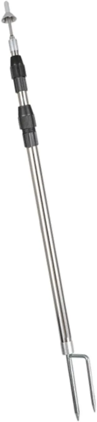 Tent Tarp Poles Replacement Poles Heavy Duty Tent Support Rods Adjustable Stainless Steel Tent Pole Awning Poles for Hiking