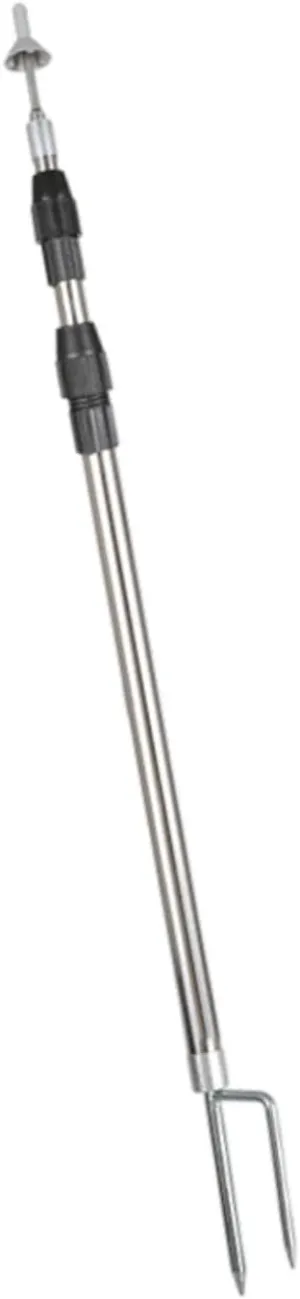 Tent Tarp Poles Replacement Poles Heavy Duty Tent Support Rods Adjustable Stainless Steel Tent Pole Awning Poles for Hiking