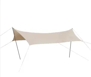 Tent Tarps Hexagonal Rain Fly Awning Tarps Set Lightweight Shelter Sun Shade Tent Tarp 420D Oxford Cloth Awning Canopy