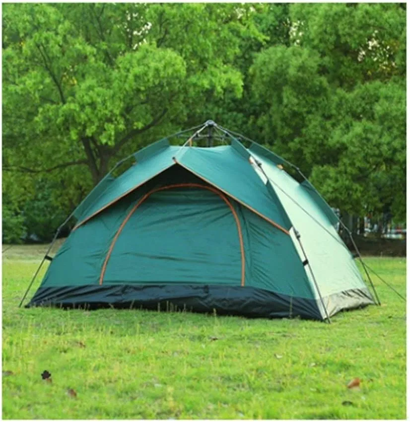 Tent Throw Up Tenten Outdoor Camping wandelen Automatische Season Tenten Speed ??Family Beach Large Space (Color : D) (Black One Size)