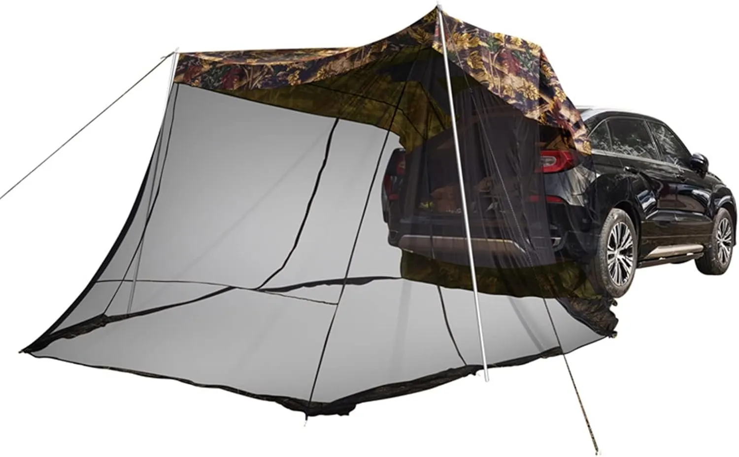 Tent Tour Car Rear Tent Extension Sunshade Tent Vehicle Trunk Side Awning Off-Road Outdoor Canopy Camping Tent (Color : Blue) (Green One Size)