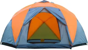Tent Windproof Waterproof Camping Tent Oversized Double-Layer Tent,Can Accommodate 7 People Manual Outdoor Camping Waterproof Windproof Equipment Backpack,380 330 195cm Outdoor Camping
