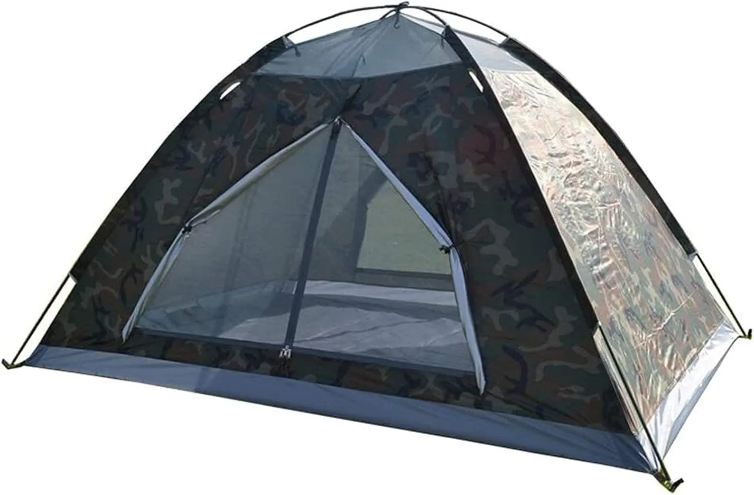 Tent,2-3 Person Camping Tent Sunshade Backpacking Tent Need to Assemble Pop Up Tent for Outdoor Sports with Camouflage