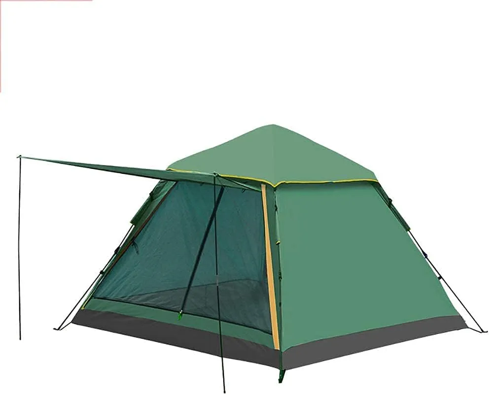 Tent,Camping Family Waterproof Pop Up Tent,Hiking Outdoor 4-Season 3-4 People Green 89x61inch