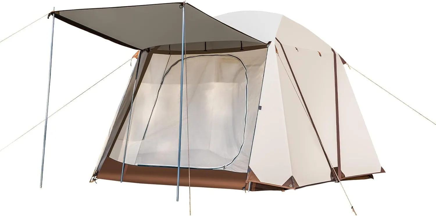 Tents for Camping 4 Person Tents Waterproof Easy Setup, Double Layer Family Camping Tent, Cabin Tents for Outdoor Hiking