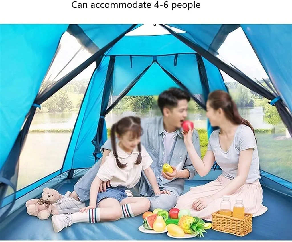 Tents for Camping Beach Tents Rainproof UV-Proof Outdoor Tent, Automatic Quick-Opening Camping Tent 3-4 Person Fishing Outdoor Tent Family Tents for Camping Hiking Traveling
