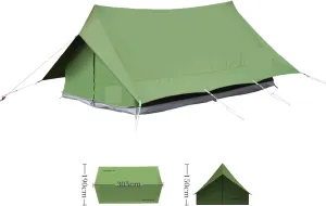 Tents for Camping Outdoor Camping Cotton Double Peak Tent Rain-Proof Large Space Breathable Tent