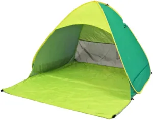 Tents Quick Automatic Opening Beach Tent Sun Shelter Tent Shade Lightwight Pop Up Open for Outdoor Camping Fishing, Green