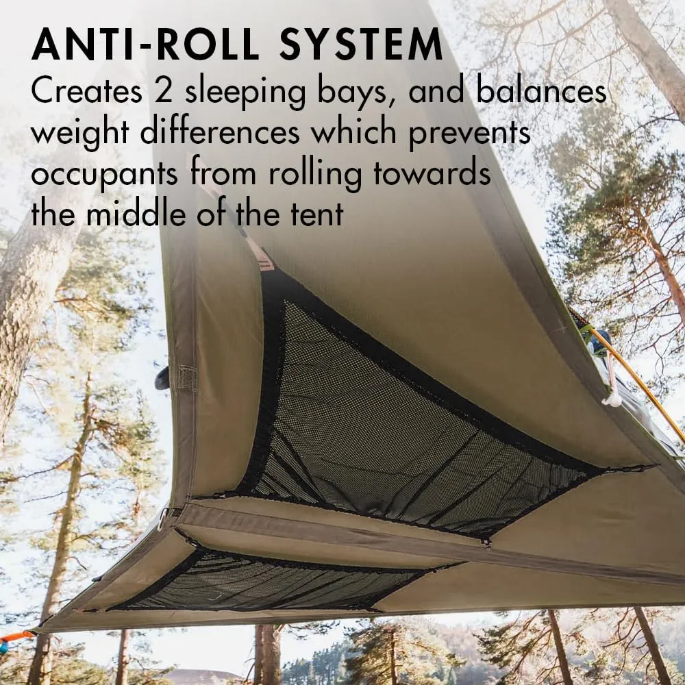 Tentsile Connect V3 2-Person Tree Tent Hammock, The Original Tree Tent Company, 880 Pound Capacity, Portable Treehouse, Heavy Duty Ratchets Included, Designed in The UK