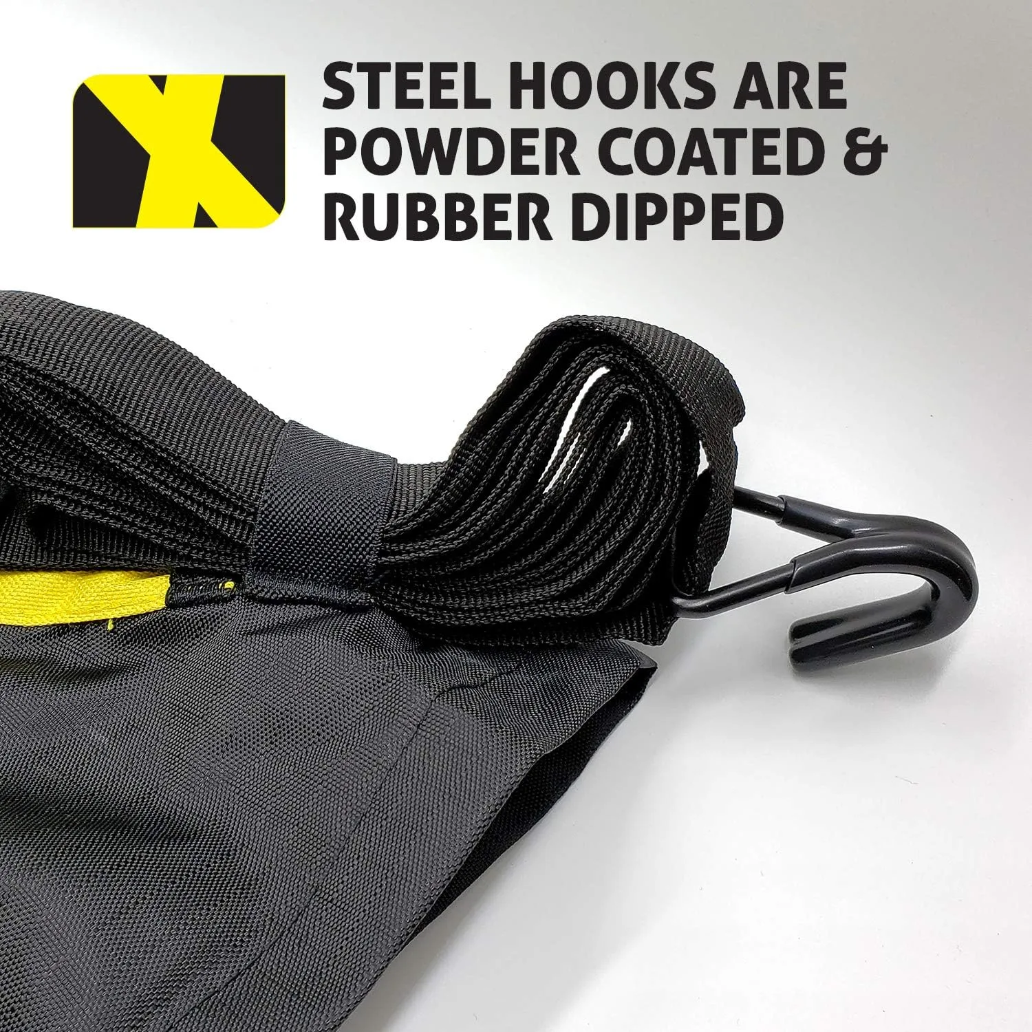 The X-Cover by TRPx - Trailer and Truck Bed Cover Large - Integrated Heavy Duty Black Tarp and Tie Down System. Fits: Standard Bed, Long Bed Trucks and Utility trailers up to 8' long.
