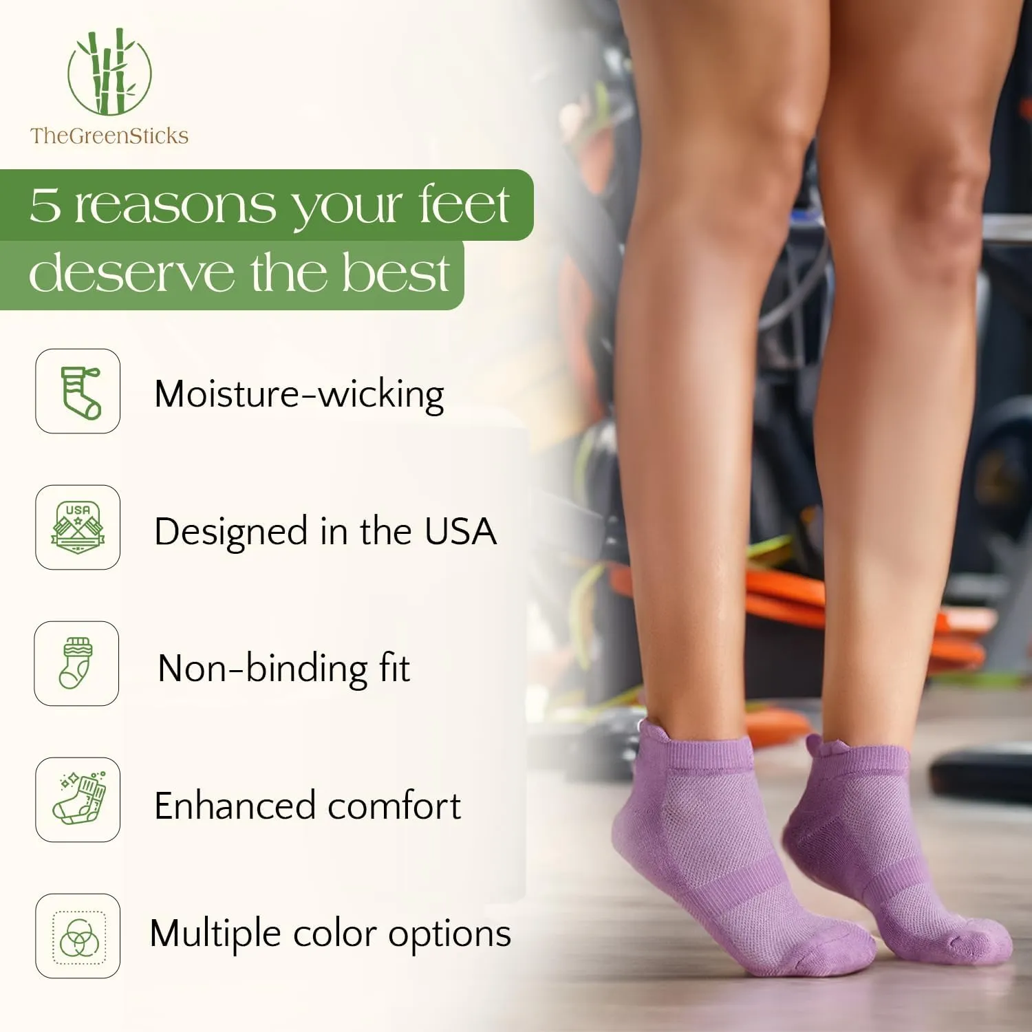 TheGreenSticks Bamboo Rayon Thick Diabetic Ankle Socks for Women & Men - Cushioned, Mesh & Moisture Wicking -Unisex US (7-12)