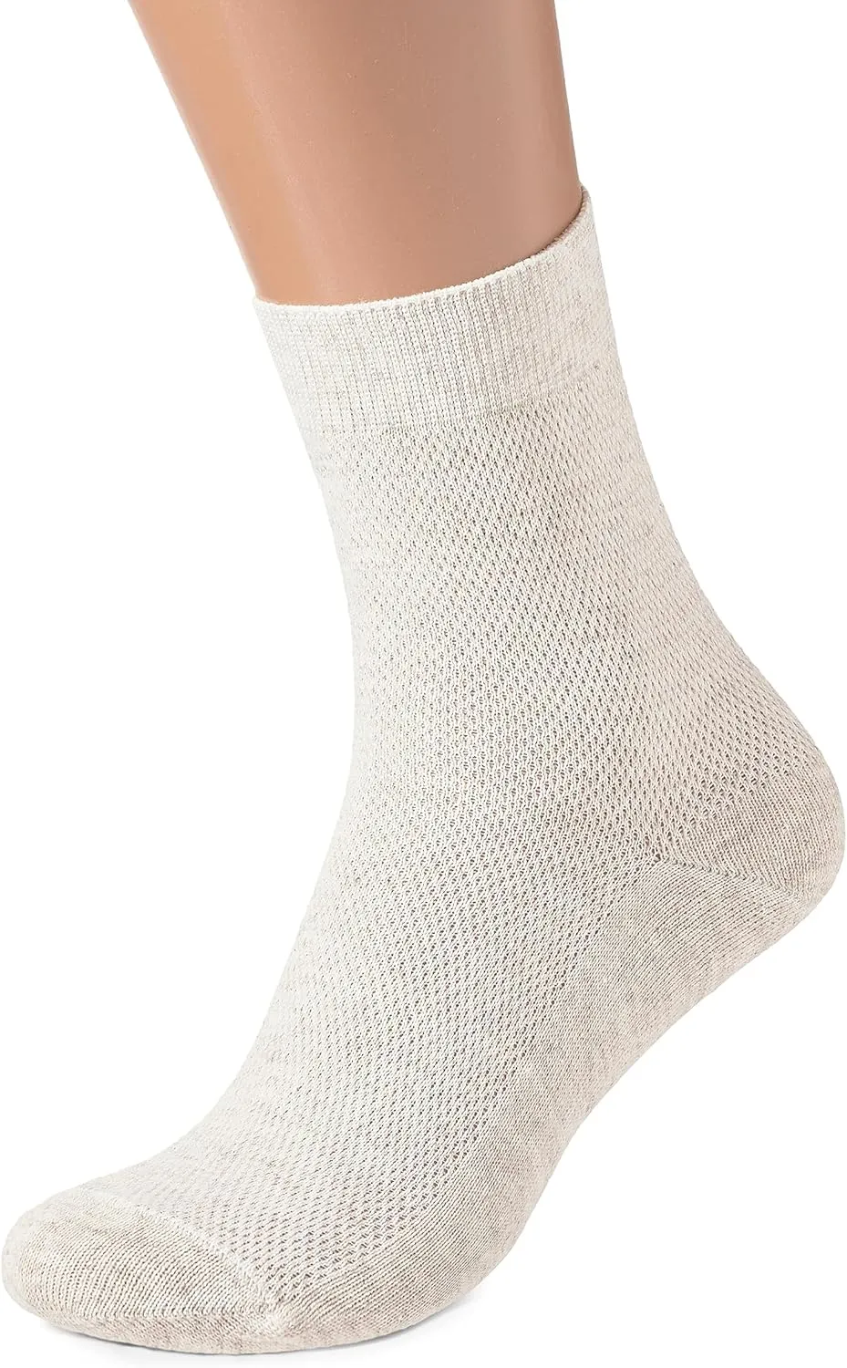 Thin Breathable Organic Linen Socks for Women, Pack of 3 pairs