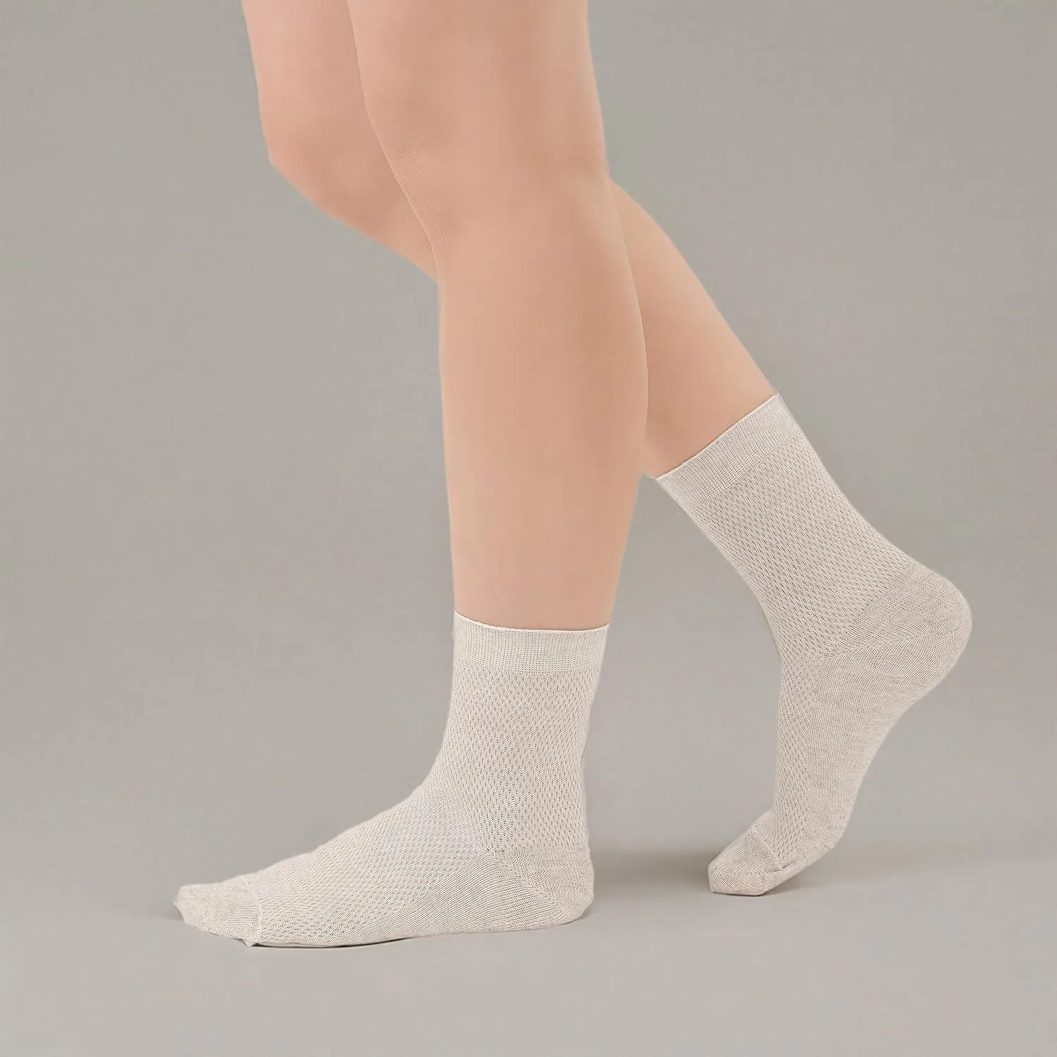 Thin Breathable Organic Linen Socks for Women, Pack of 3 pairs