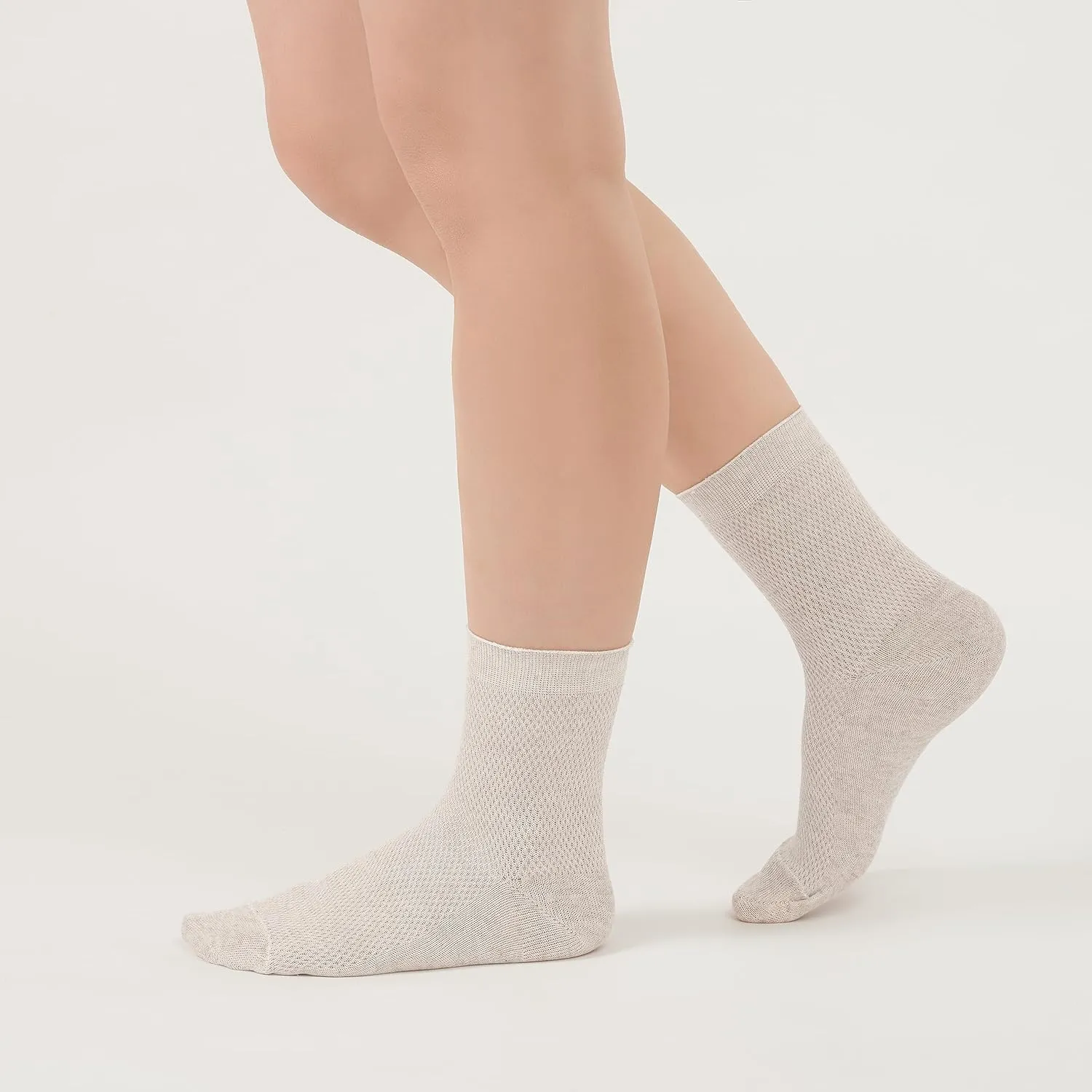 Thin Breathable Organic Linen Socks for Women, Pack of 3 pairs