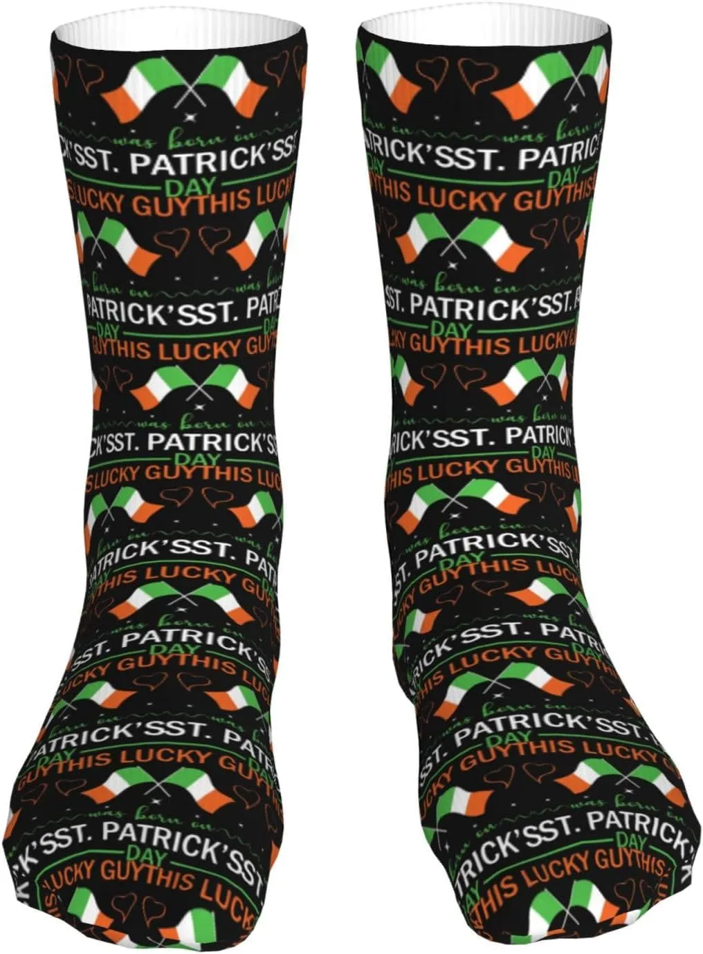This Is Lucky Guy Was Born On St Patrick'S Day Air Cushioned Running Socks Breathable Round Neck Socks