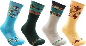 Thunderbird Moisture Wicking Hiking Socks | Pack of 4 - Unisex | Lightweight Socks for Outdoor | Quick Dry