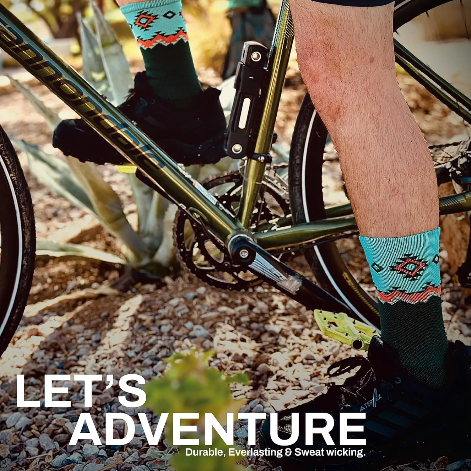 Thunderbird Moisture Wicking Hiking Socks | Pack of 4 - Unisex | Lightweight Socks for Outdoor | Quick Dry
