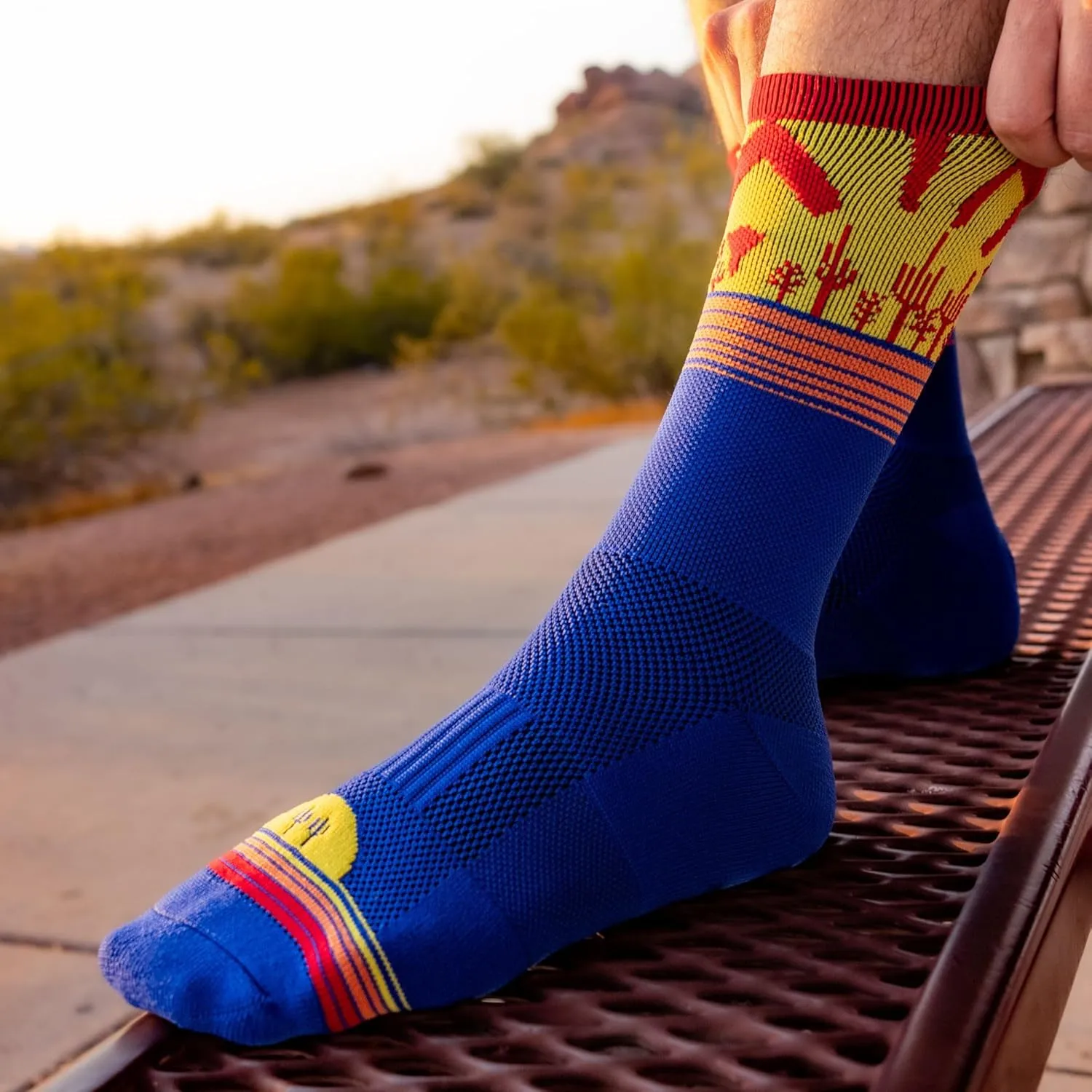Thunderbird Moisture Wicking Hiking Socks | Pack of 4 - Unisex | Lightweight Socks for Outdoor | Quick Dry