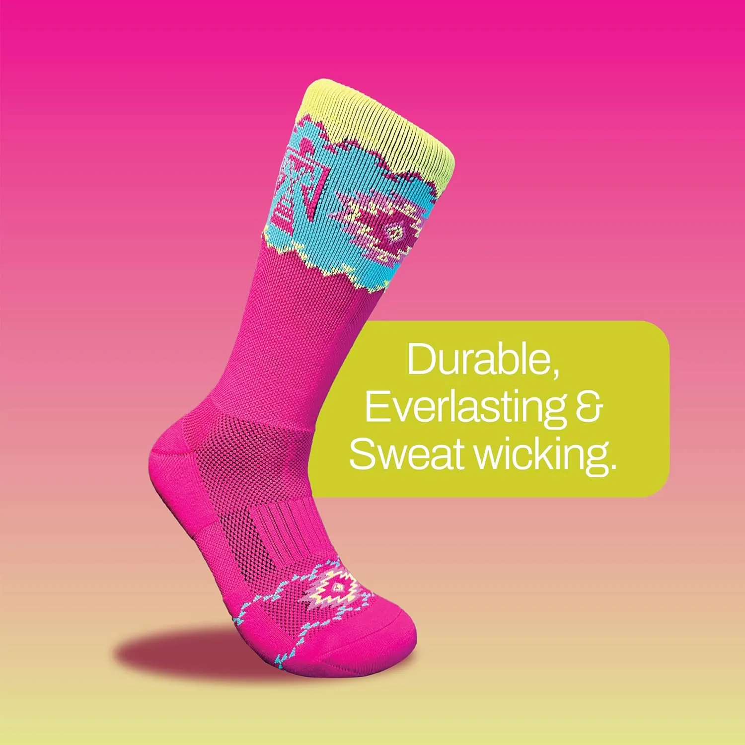 Thunderbird Moisture Wicking Hiking Socks | Pack of 4 - Unisex | Lightweight Socks for Outdoor | Quick Dry