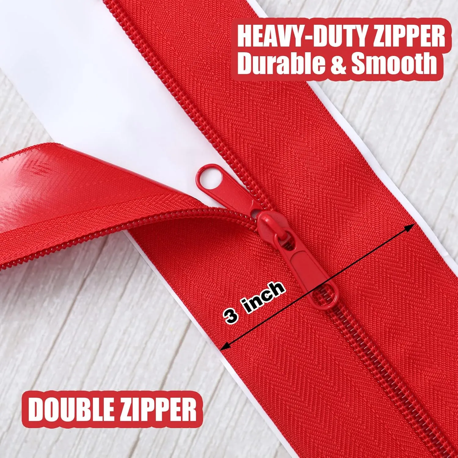 Tigeen 12 Roll Heavy Duty Zipper Door for Dust Barriers 7 ft x 3 Inch Bulk Self Adhesive Construction Zipper Door for Greenhouse Tent Accessories