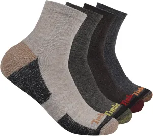 Timberland Men's Half Cushioned Quarter Socks (4 Pairs)