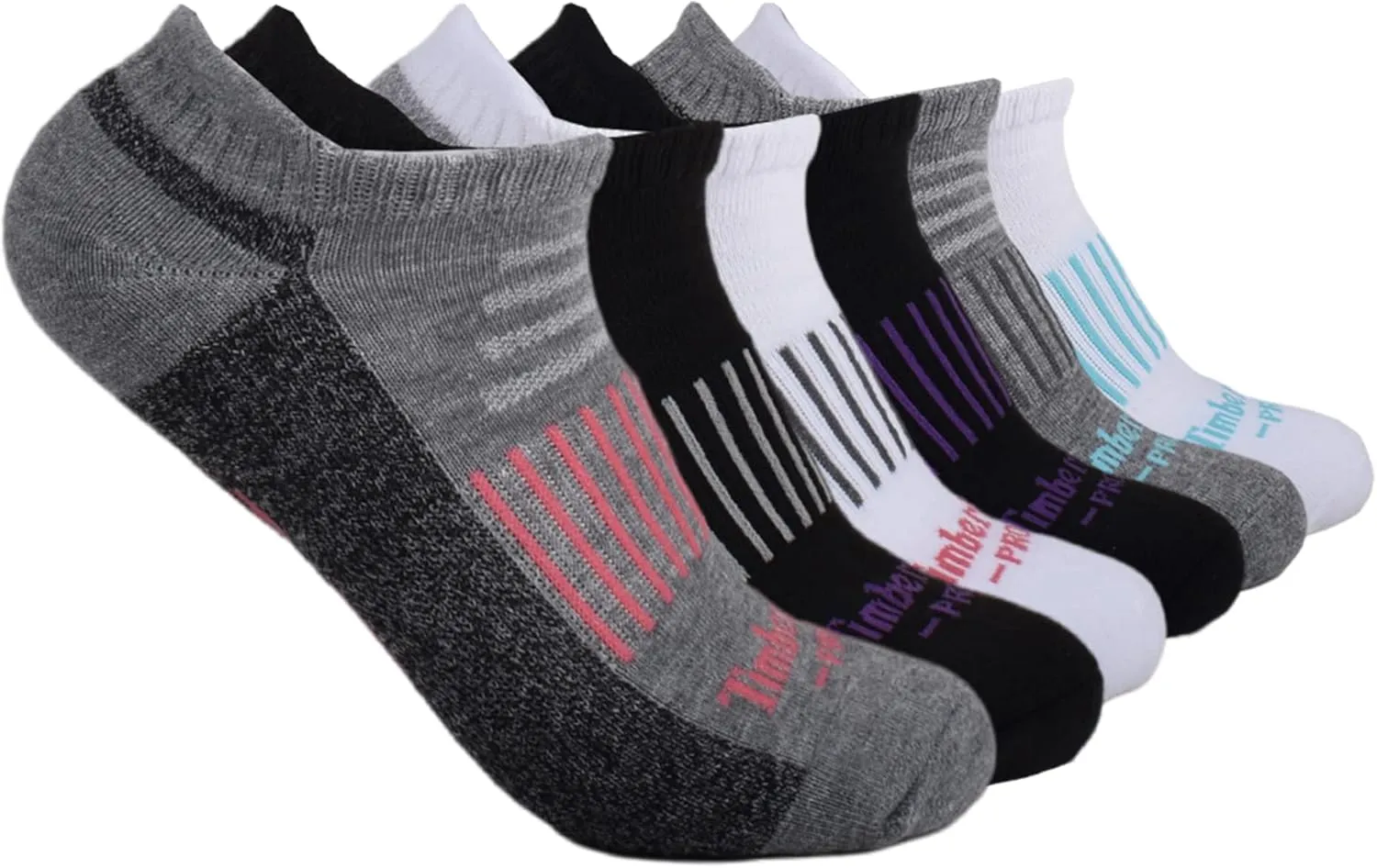 Timberland PRO Women's 6-Pack Half Cushioned No Show Socks