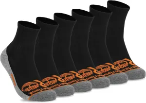 Timberland PRO Work, Quarter, Sorbtek Moisture Control Mens Socks, Arch Support, Cushioned Footbed