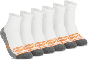 Timberland PRO Work, Quarter, Sorbtek Moisture Control Mens Socks, Arch Support, Cushioned Footbed