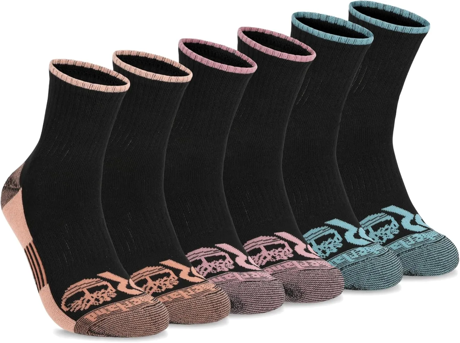 Timberland PRO Work Quarter, Sorbtek Moisture Control Performance Womens Socks, Arch Support, Cushioned Footbed