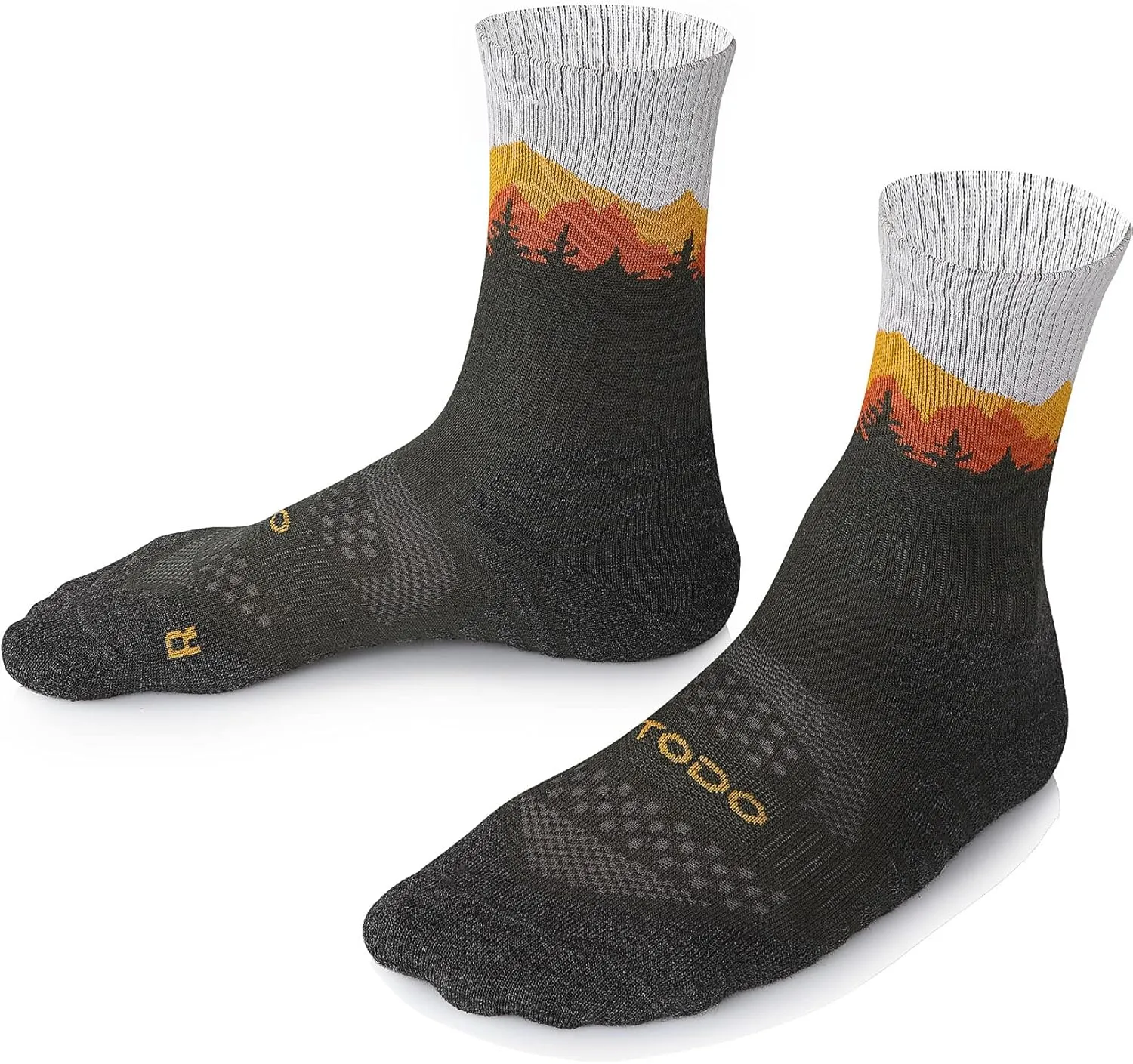 TODO 55% Merino Wool Hiking Socks Men & Women - Breathable, Thermal for all Outdoor Activities