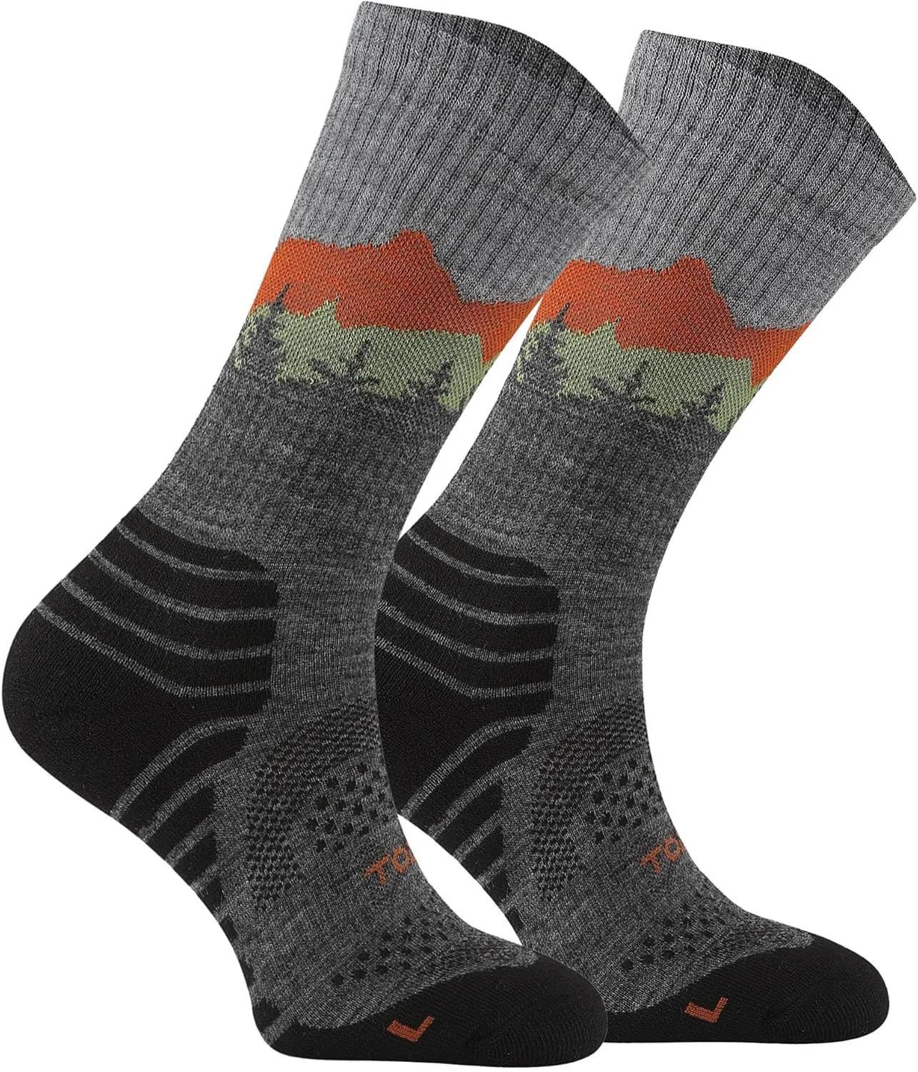 TODO 55% Merino Wool Hiking Socks Men & Women - Breathable, Thermal for all Outdoor Activities
