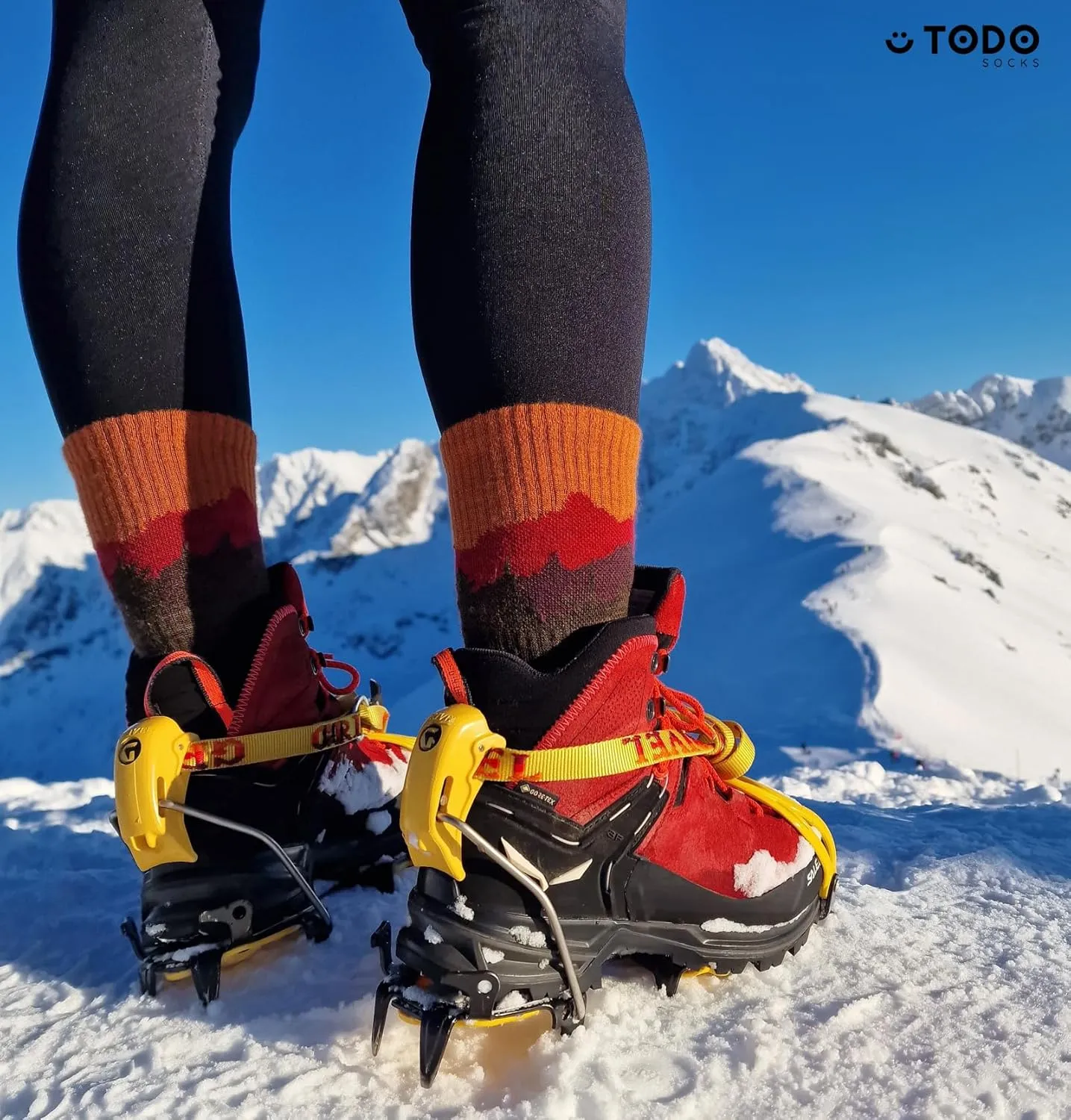 TODO 55% Merino Wool Hiking Socks Men & Women - Breathable, Thermal for all Outdoor Activities