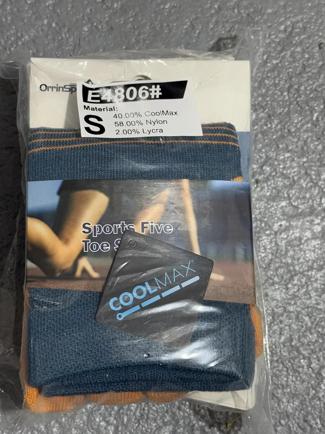 Toe Socks Cool-max Running Socks for Men Women 3 Pairs Athletic Breathable Five Finger Socks