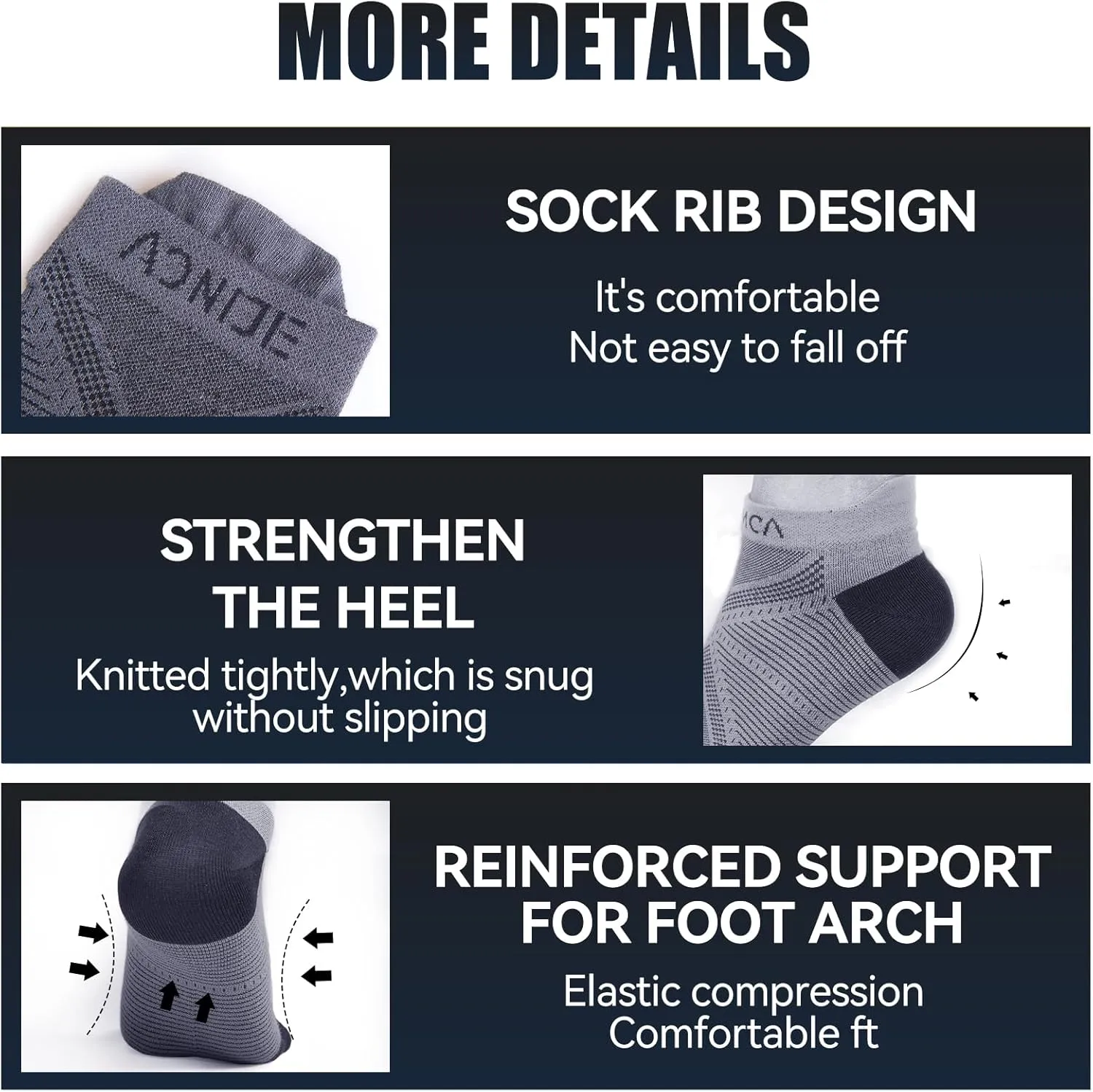 Toe Socks Cool-max Running Socks for Men Women 3 Pairs Athletic Breathable Five Finger Socks
