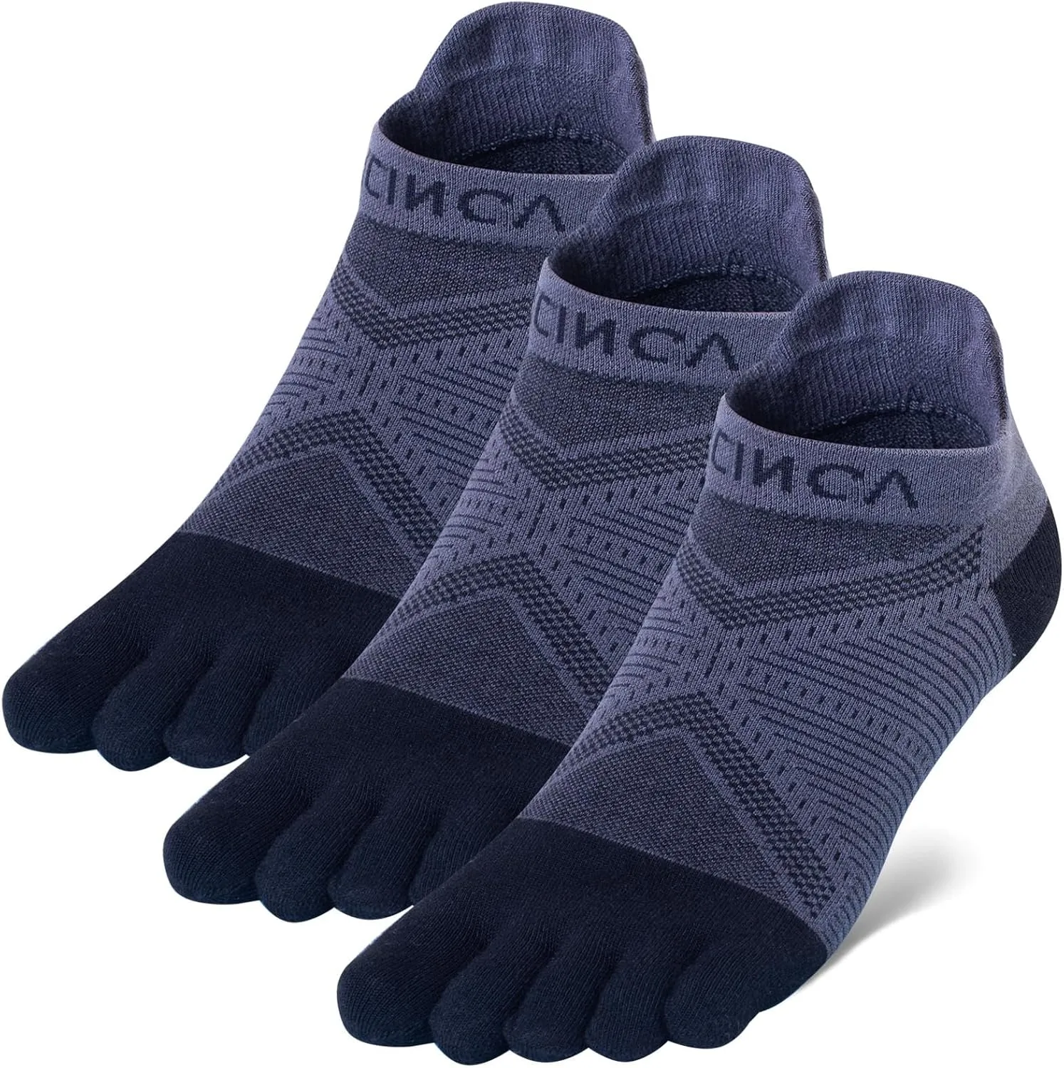 Toe Socks Cool-max Running Socks for Men Women 3 Pairs Athletic Breathable Five Finger Socks