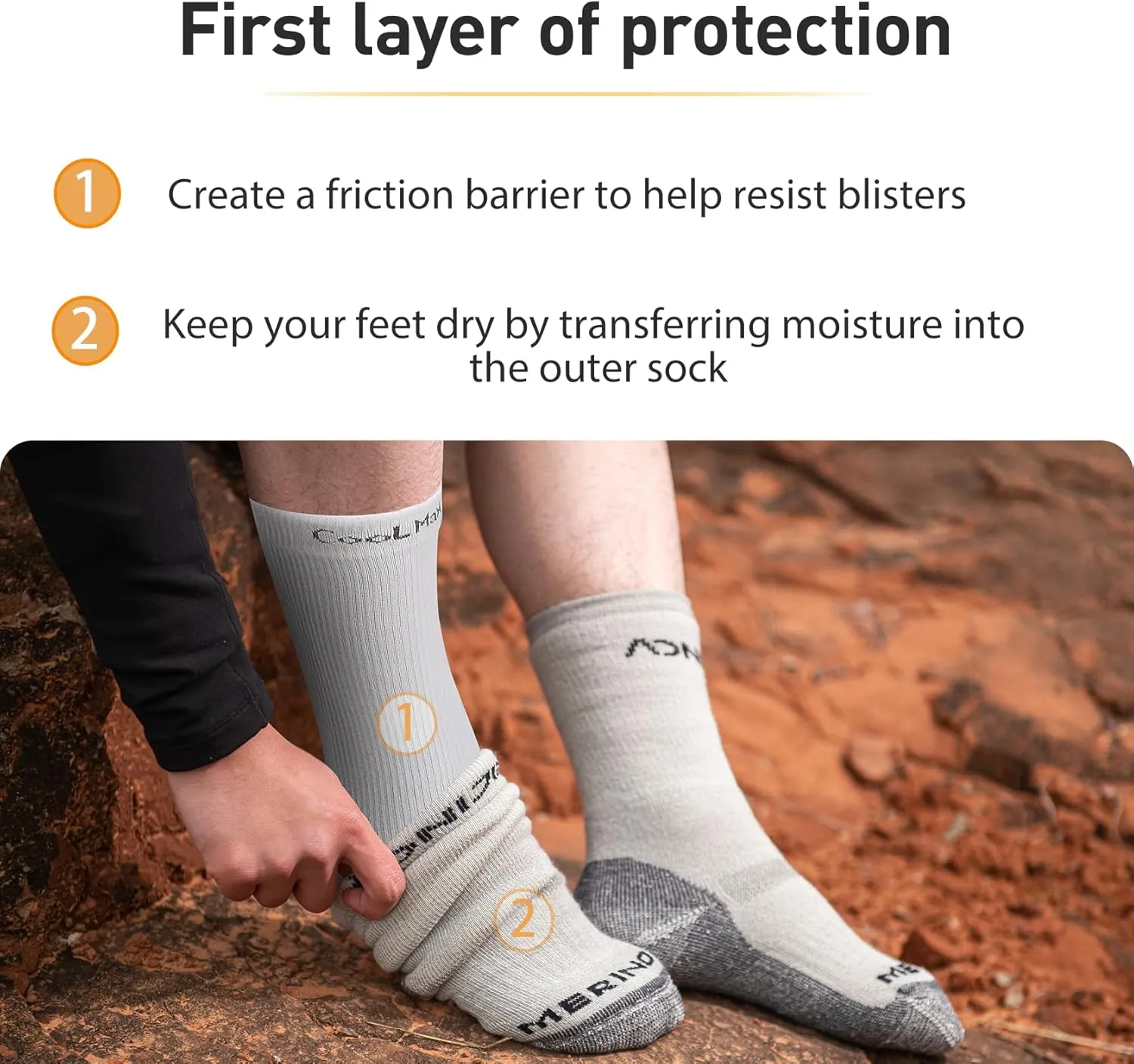 Toe Socks Liner Crew Socks for Men Women Cool-max Running Socks 3 Pairs Five Finger Socks