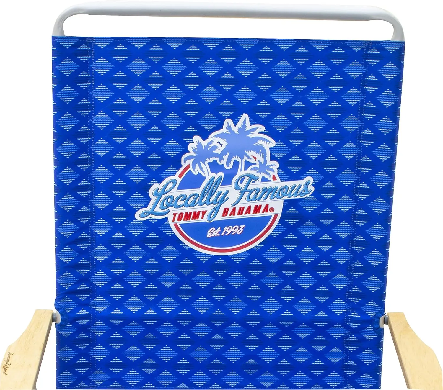 Tommy Bahama 4-Position Easy in-Easy Out Folding Beach Chair, Blue