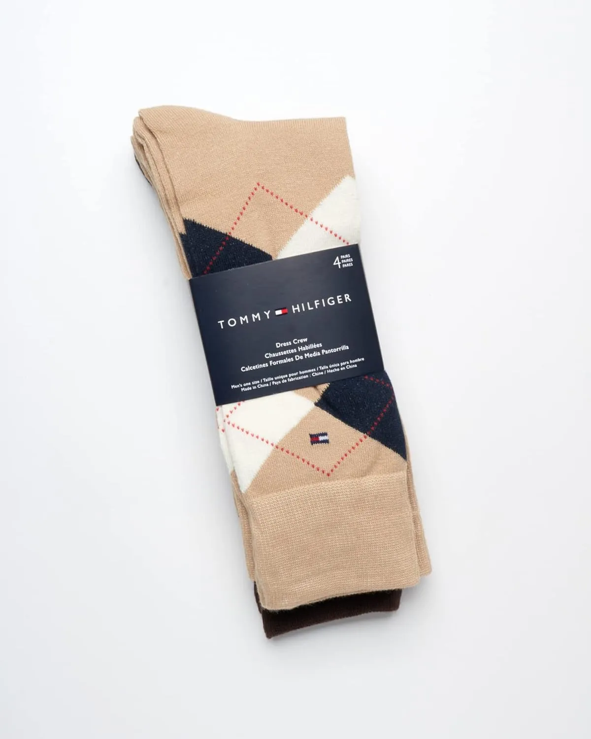 Tommy Hilfiger Men's Breathable Comfort Stretch Crew Socks - 4 Pack