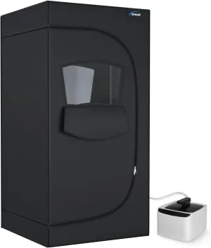 TOREAD Portable Steam Sauna Box for Home，Indoor Full Size Foldable Sauna Tent Thicken 600D Canvas，Personal Sauna with 2.6L 1000W Steam Pot Remote Control