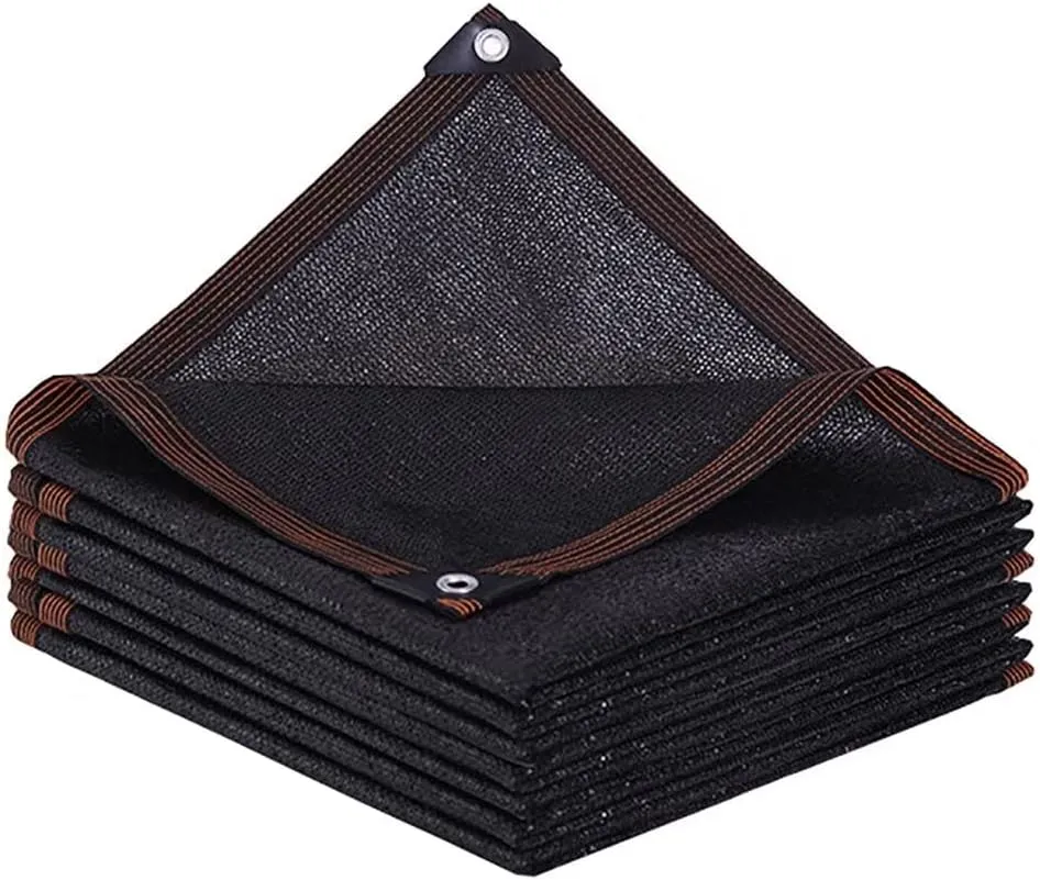 TOTOZAKUL Shade-Cloth-70% for Garden Plants 8x12 FT, Black Sun-Block Shade Cover Mesh Tarp with Grommets Sun Shade Canopy for Outdoor Pergola Patio Flower Lawn Kennel Chicken Coop