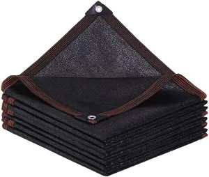 TOTOZAKUL Shade-Cloth-70% for Garden Plants 8x12 FT, Black Sun-Block Shade Cover Mesh Tarp with Grommets Sun Shade Canopy for Outdoor Pergola Patio Flower Lawn Kennel Chicken Coop