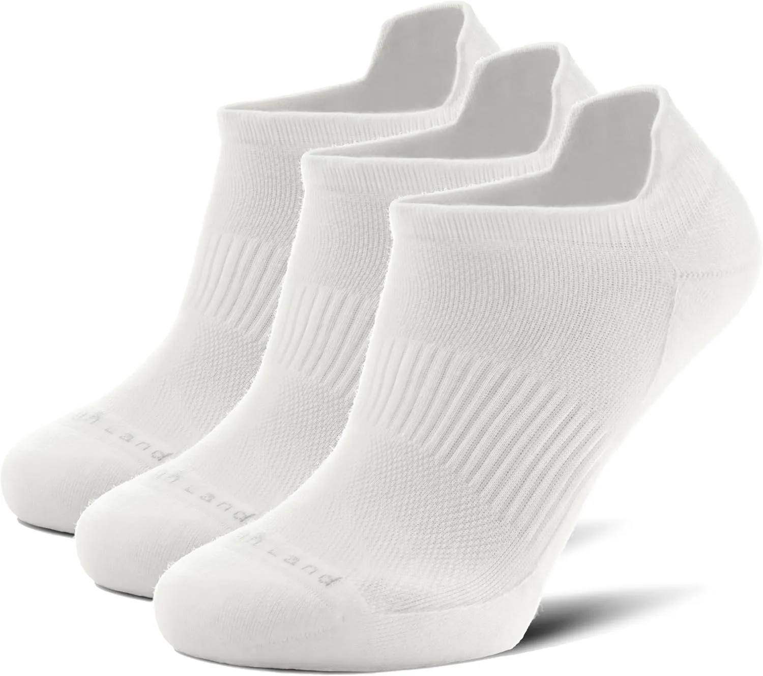 Toughland Merino Wool Socks for Men & Women – 80% Merino Wool, No Show, Lightweight, Cushioned for Running, Hiking