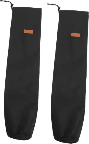 Toyvian 2pcs Tent Pole Storage Bag Camping Tent Pole Bag Trekking Pole Bag Pouch Rods Foldable Rod Large Lightweight Hiking Fishing Rod Storage Bag Folding Poles Small Black Oxford Cloth