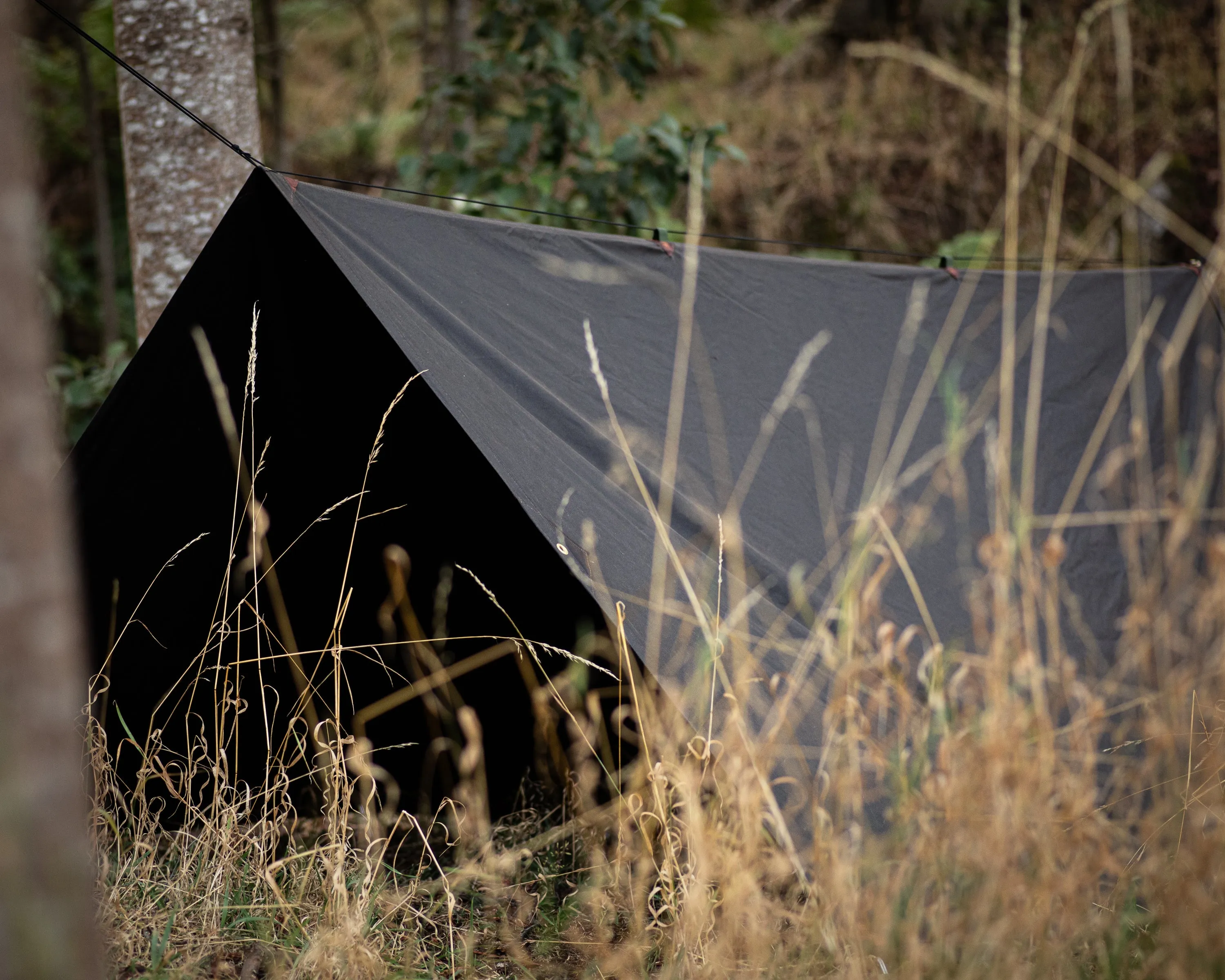 Traditional bushcraft oilskin canvas tarp (3 sizes)