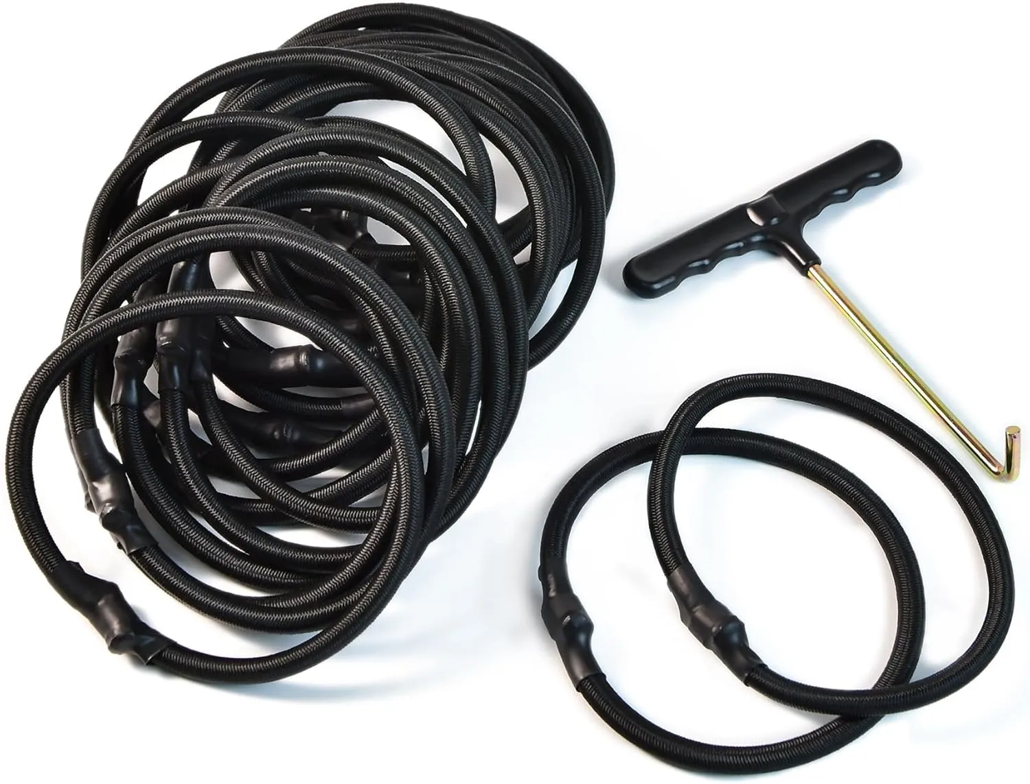 Trampoline Replacement Bungee Cords，20 PCS 6.6in Heavy-Duty Elastic Trampoline Ropes for Repair, Universal Fit for Most Trampolines, Easy Installation, Durable Safety Round Trampoline Repair Kit