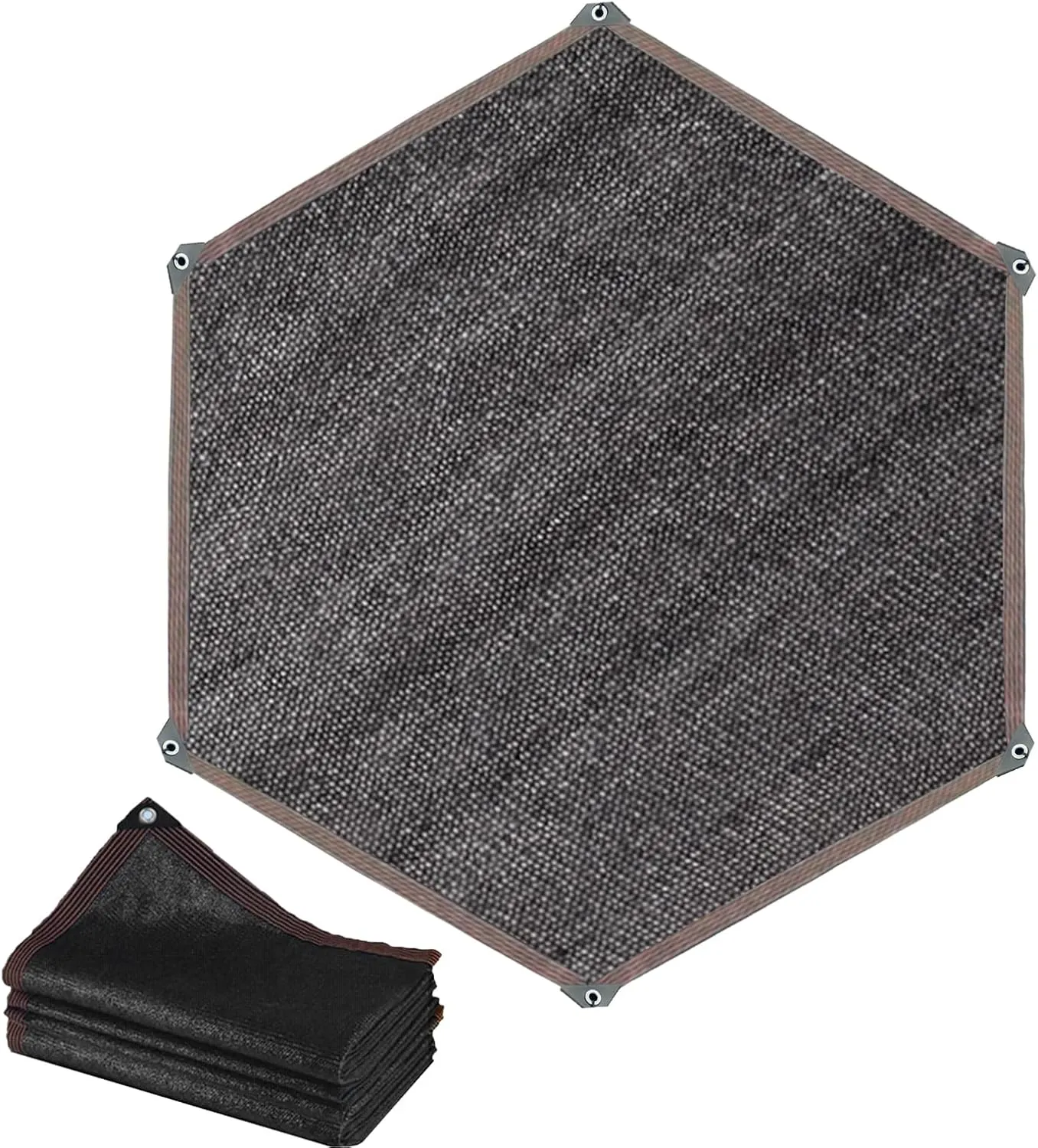 Trampoline Shade Cover 6ft 8ft 10ft 12ft 14ft Sun Protection Trampoline Sun Shade Cover for 6 Poles/8 Poles, 90% Sunblock Shade Cloth, Trampolines Accessories