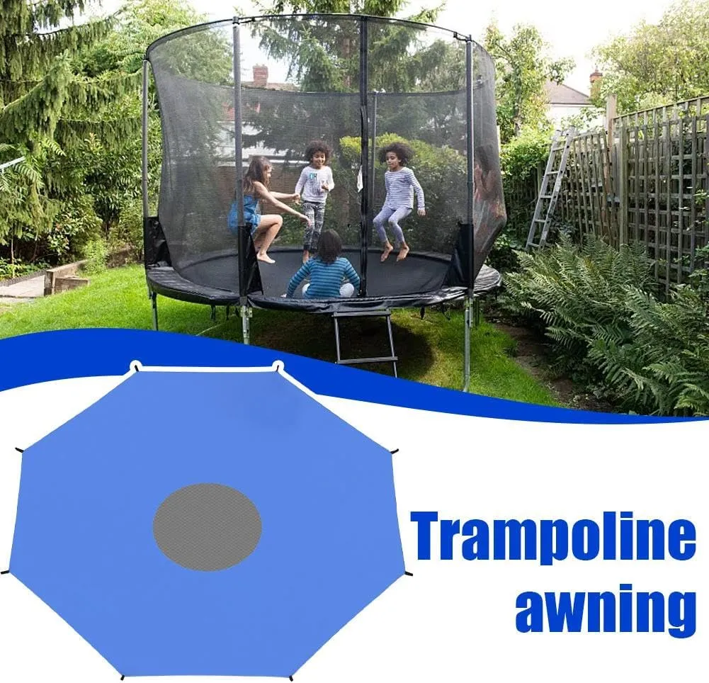 Trampoline Sunshade Cover, Trampoline Tent Cover, 8ft 10ft 12ft 14ft 16ft Sun-Protection Trampolines Canopy, Anti-Uv Trampolines Sunshade Accessories for Outdoor Playground