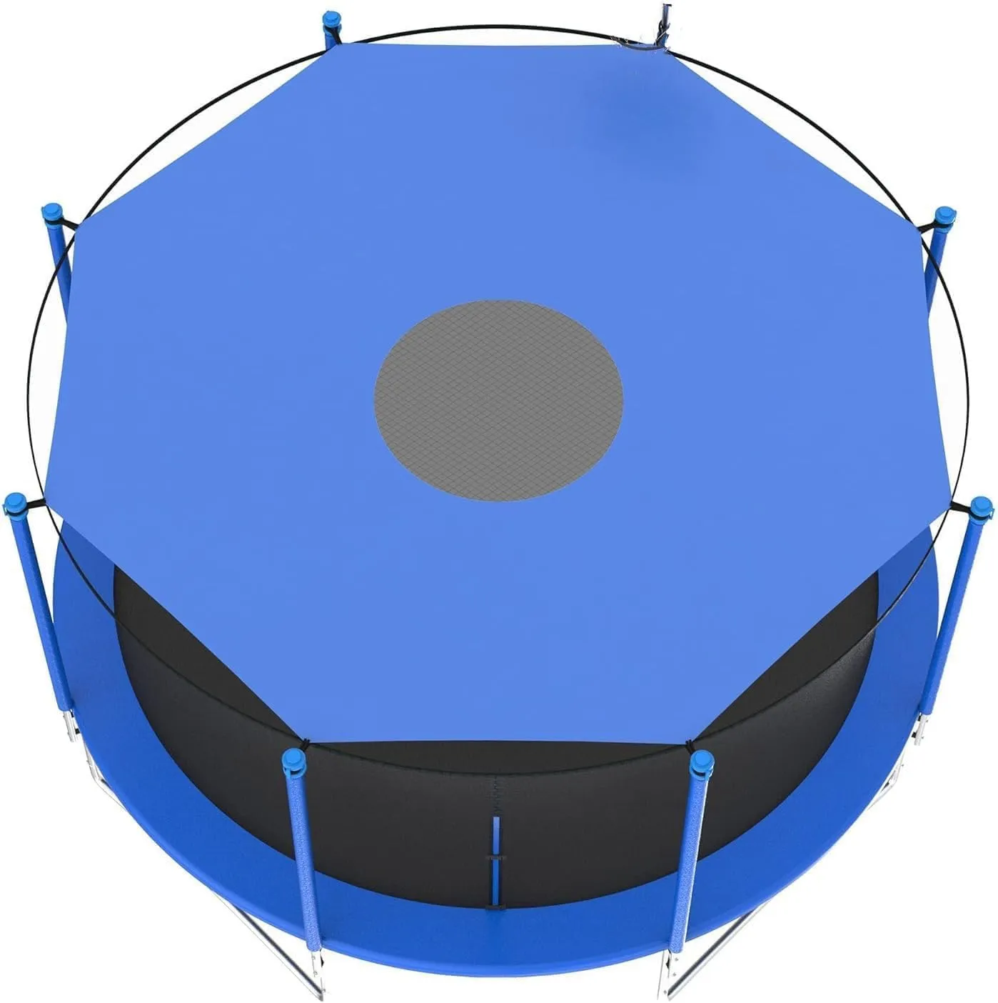 Trampoline Sunshade Cover, Trampoline Tent Cover, 8ft 10ft 12ft 14ft 16ft Sun-Protection Trampolines Canopy, Anti-Uv Trampolines Sunshade Accessories for Outdoor Playground