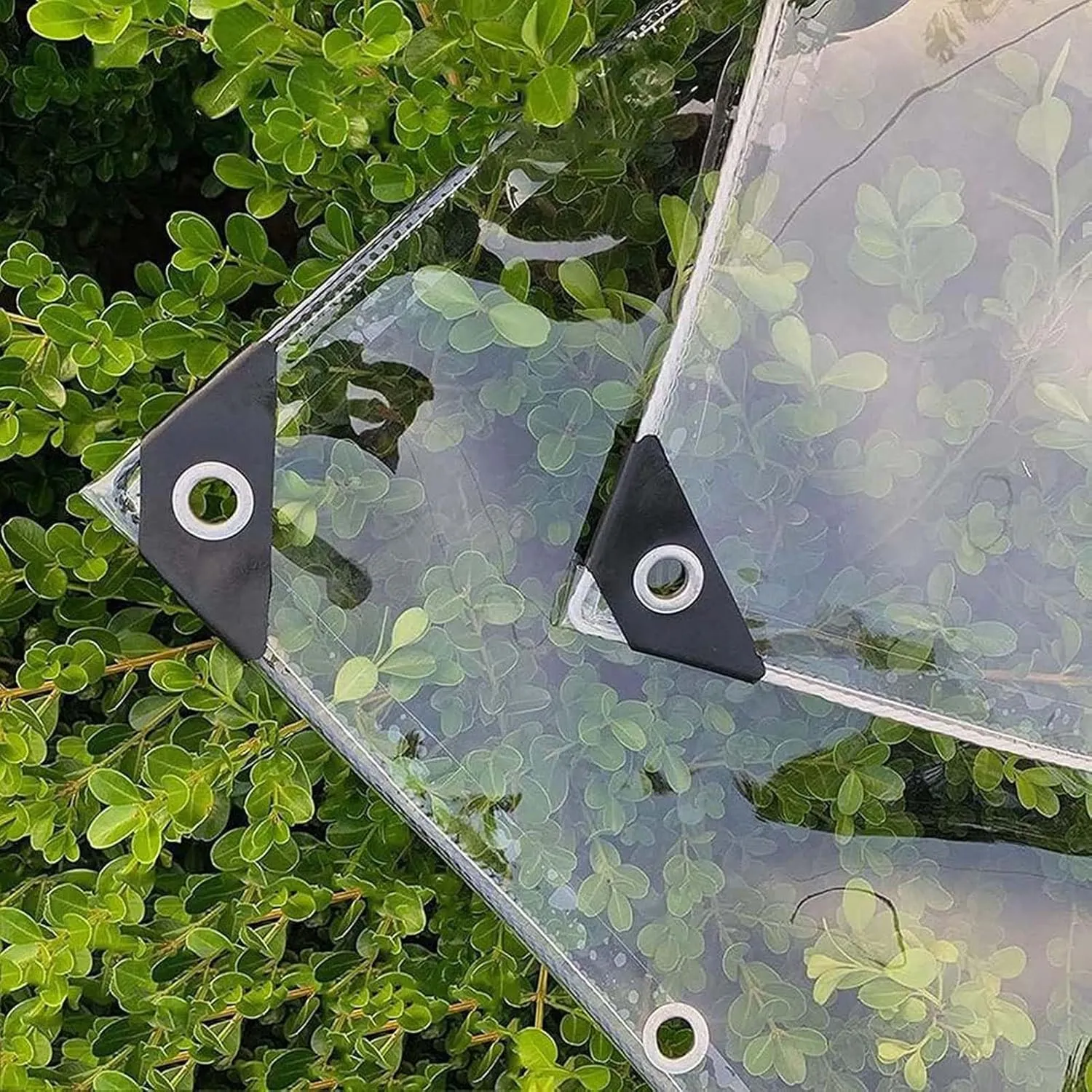 Transparent Waterproof Tarpaulin, Clear Tarps Heavy Duty Waterproof, Transparent Waterproof Tarp with Grommets, PVC Tarp Tarpaulin, for Greenhouse Balcony Garden